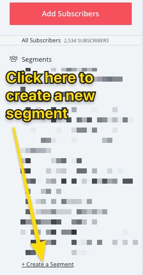 Create a new segment